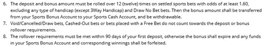 Picture 14. Rules for wagering on sports.